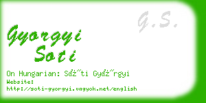 gyorgyi soti business card